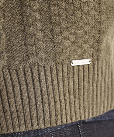  YARGICI Fermuarlı Triko Hırka