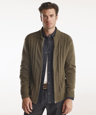  YARGICI Fermuarlı Triko Hırka