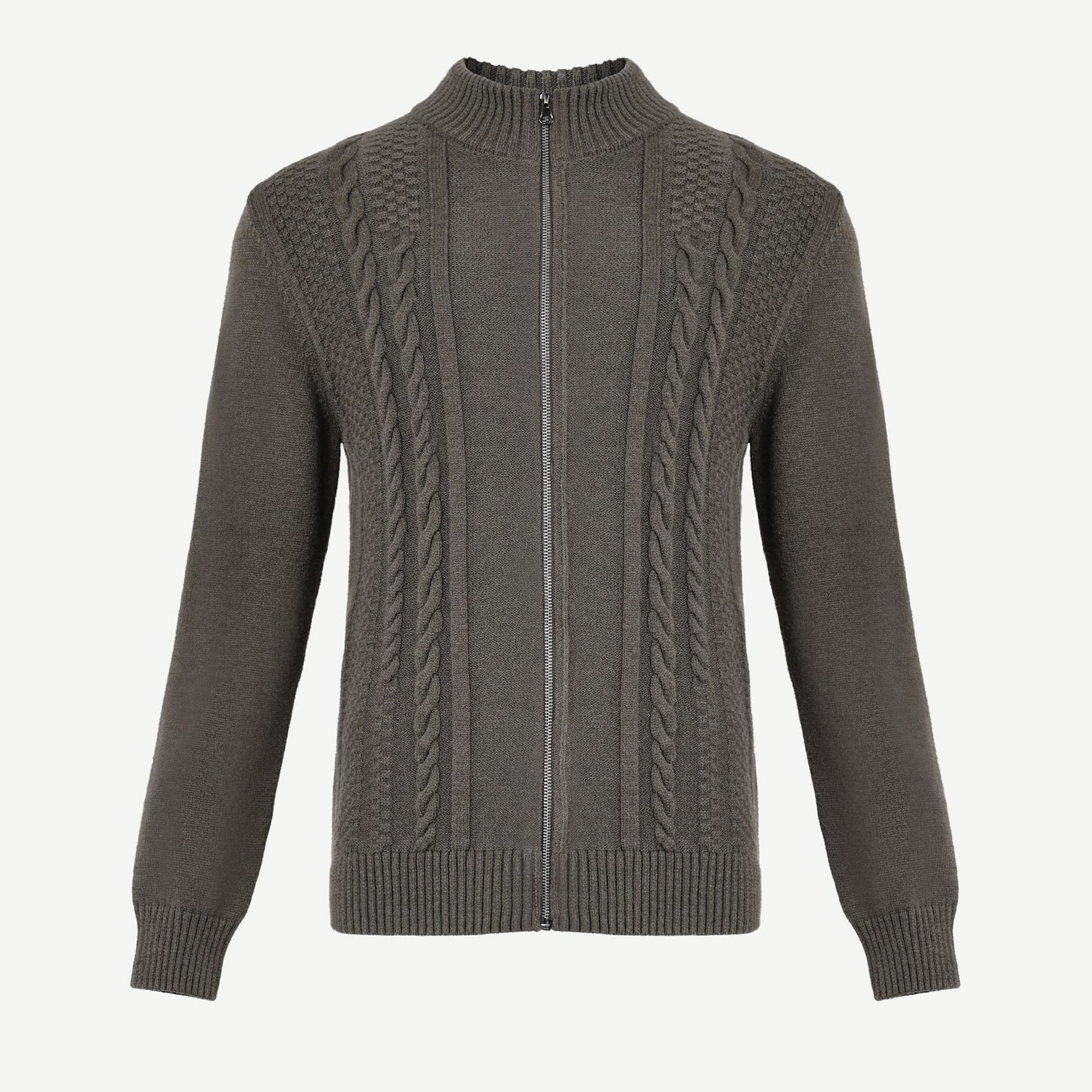 YARGICI Fermuarlı Triko Hırka