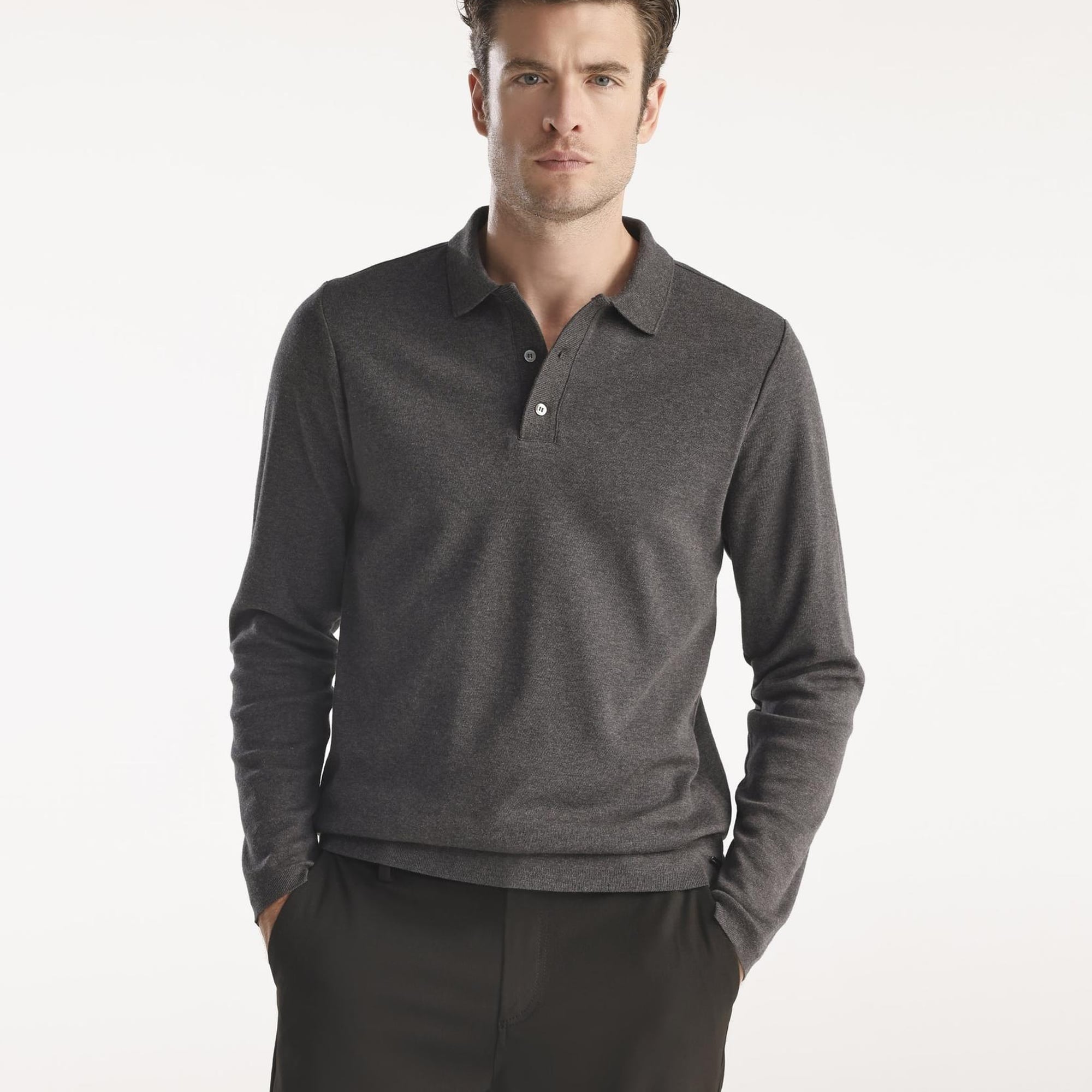 YARGICI Erkek Henry Uzun Kol Triko