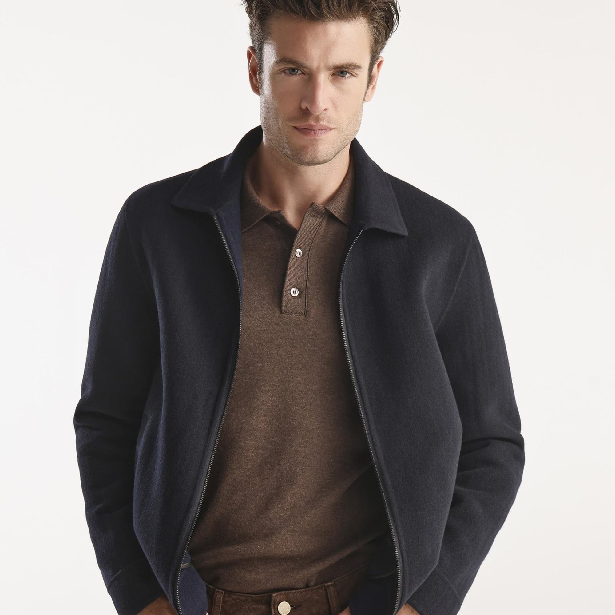 YARGICI Fermuarlı Erkek Mont