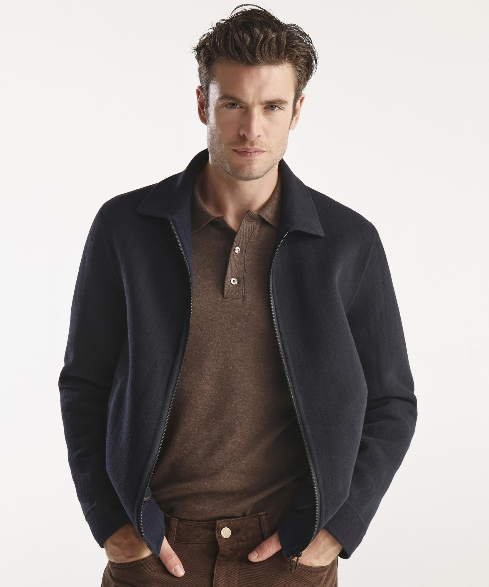  YARGICI Fermuarlı Erkek Mont