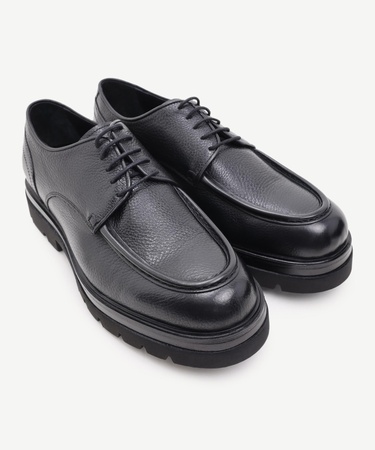  YARGICI Retro Görünümlü Bağlı Deri Ayakkabı