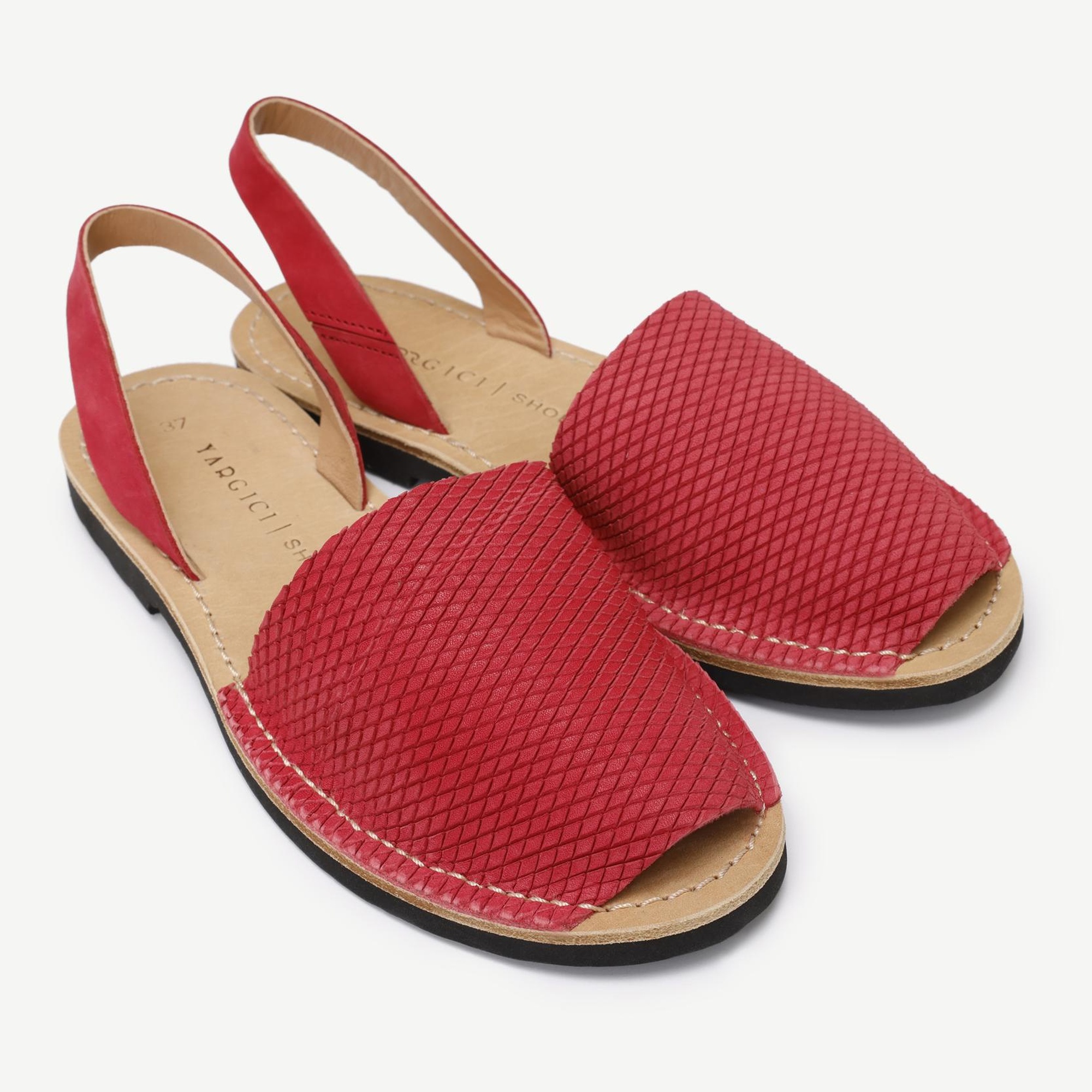 YARGICI Geleneksel İspanya Modeli Deri Espardenya