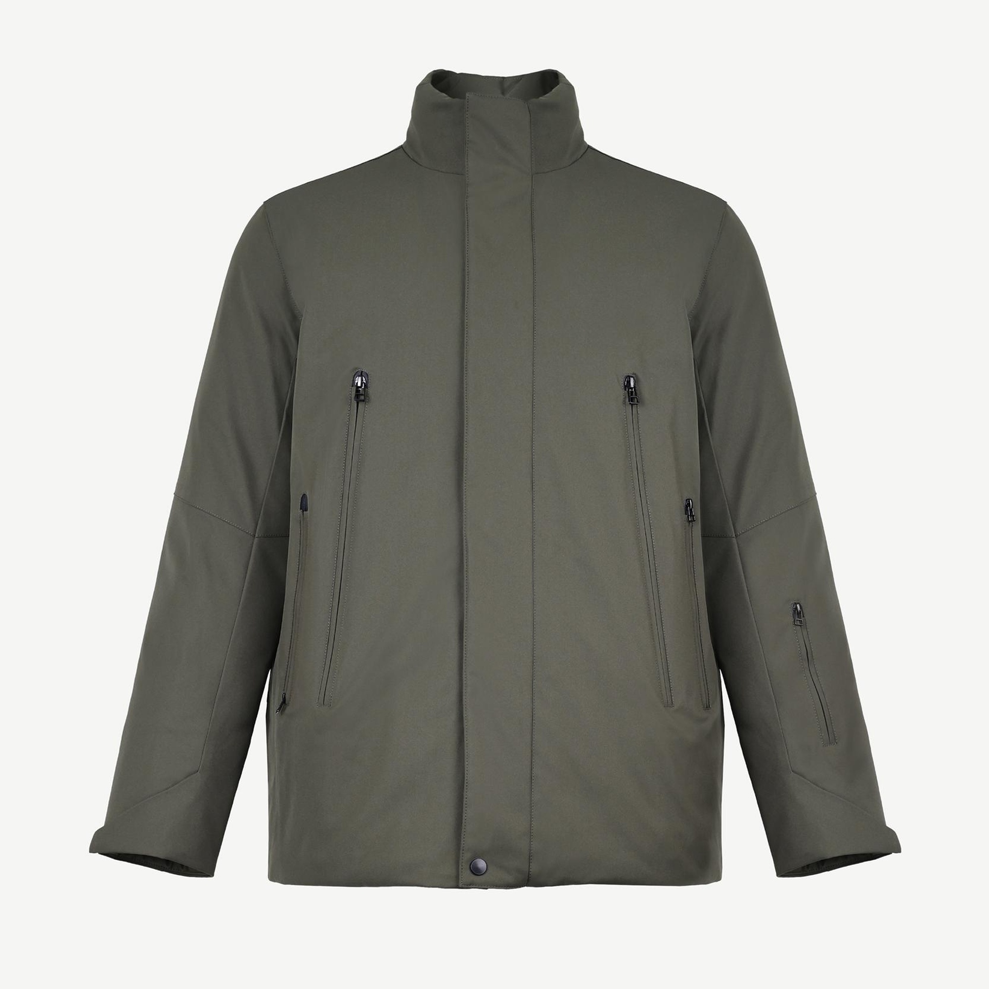 YARGICI Fermuar Detaylı Erkek Mont