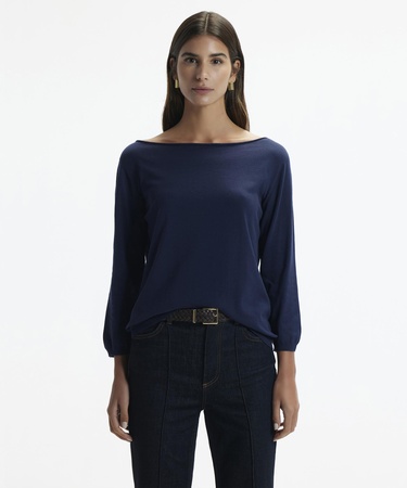  YARGICI Kayık Yaka 3/4 Triko