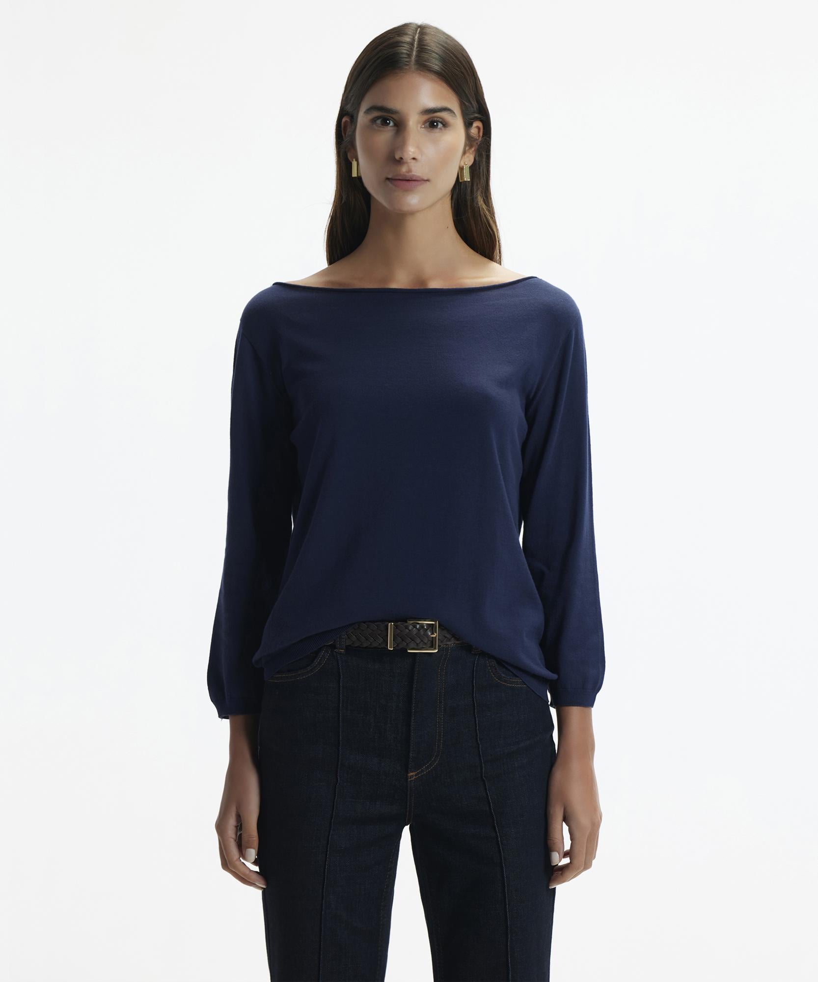  YARGICI Kayık Yaka 3/4 Triko