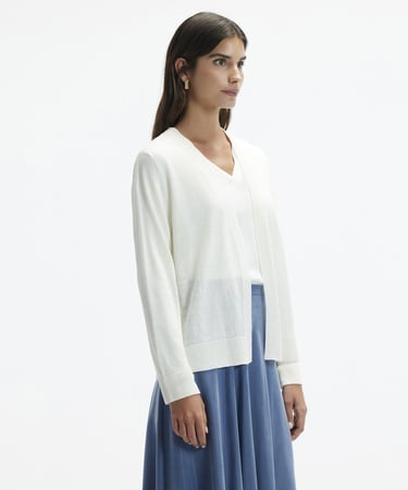  YARGICI V Yaka Triko Hırka