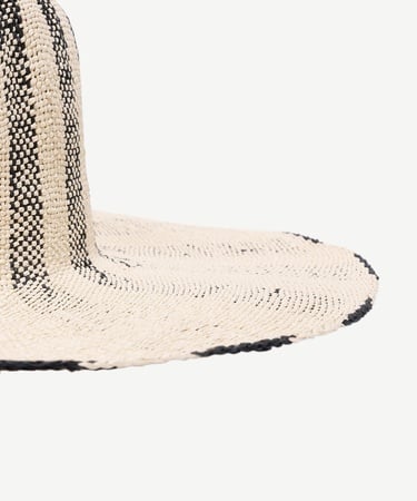  YARGICI Çizgili Hasır Şapka