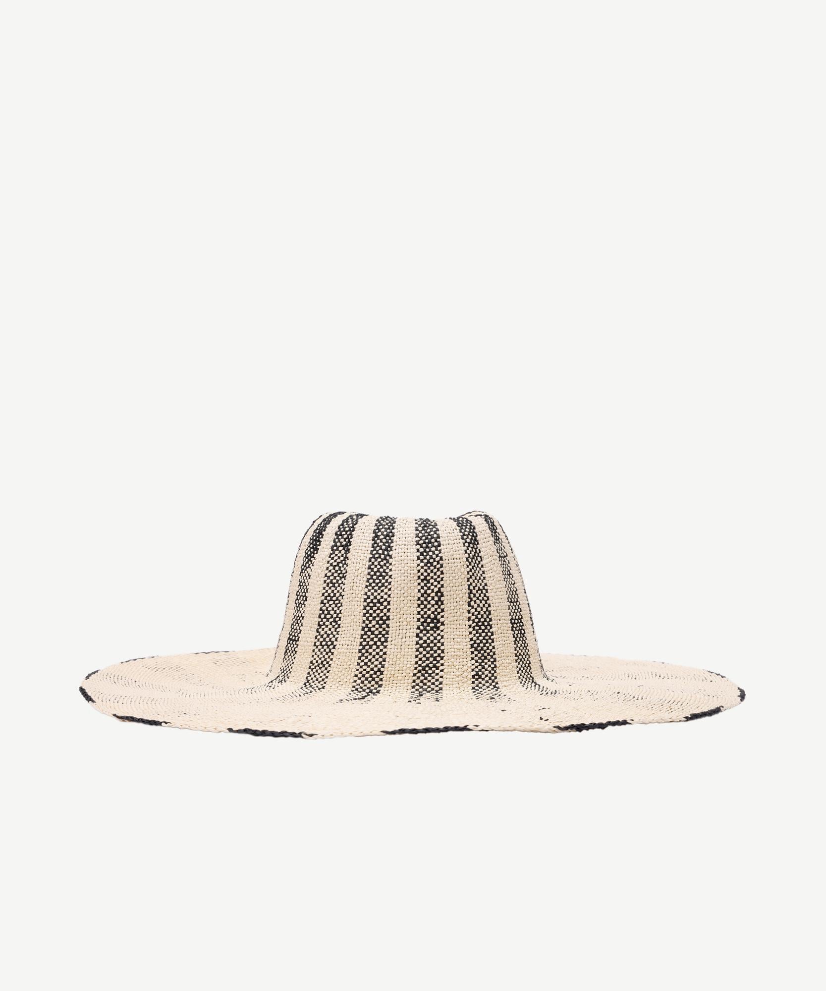  YARGICI Çizgili Hasır Şapka