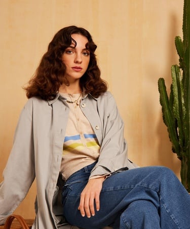  YARGICI Kuşaklı Pardösü