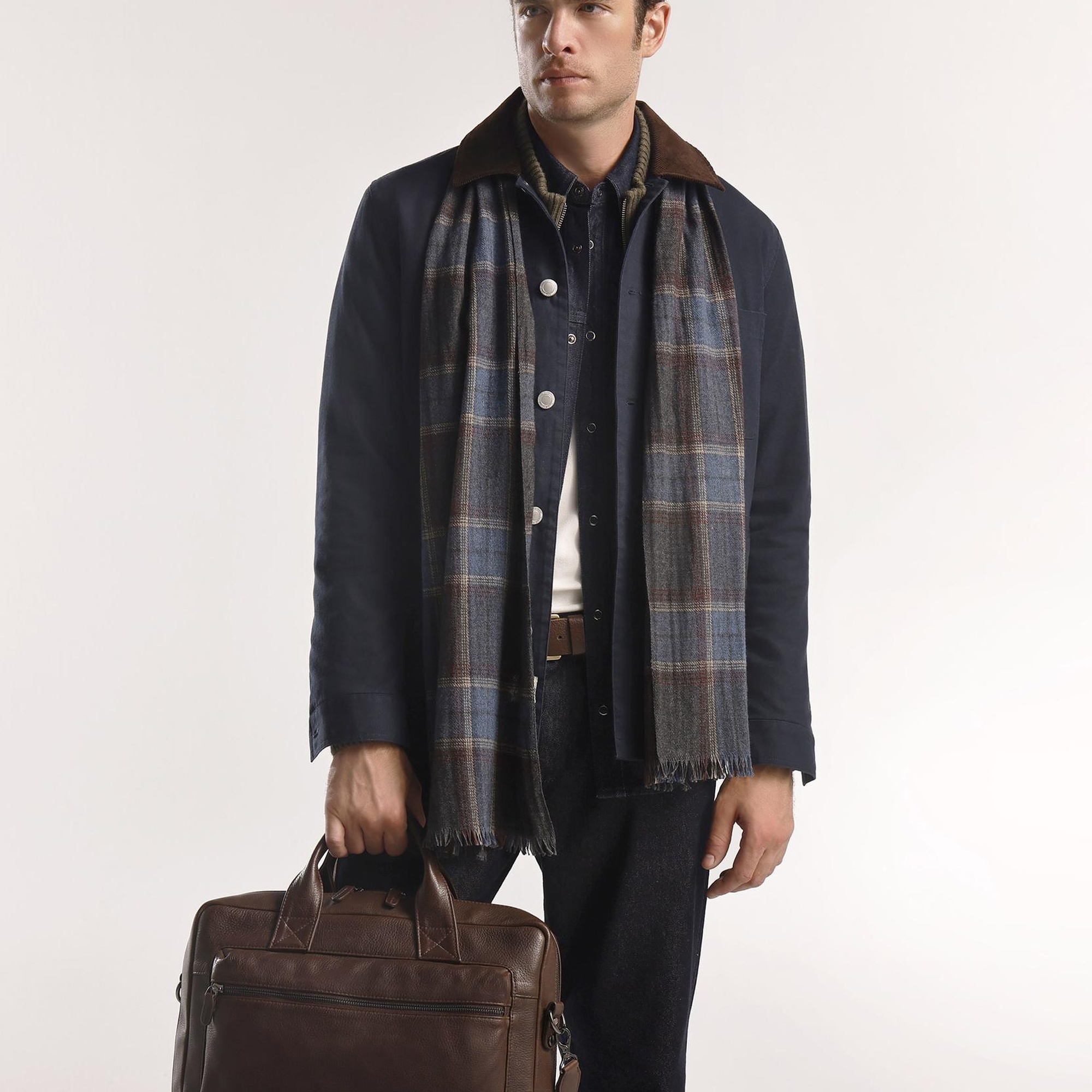 YARGICI Yaka Detaylı Erkek Ceket