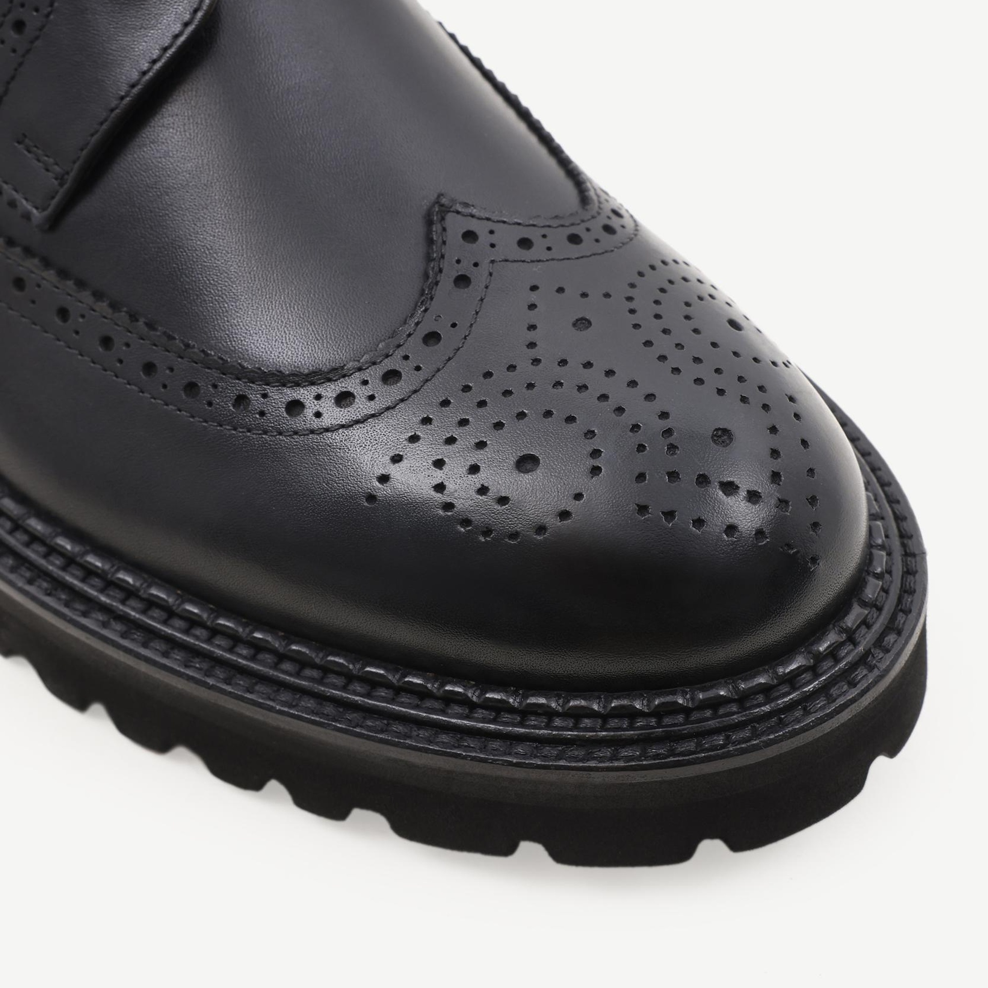 YARGICI Zımba Detaylı Deri Bağlı Ayakkabı