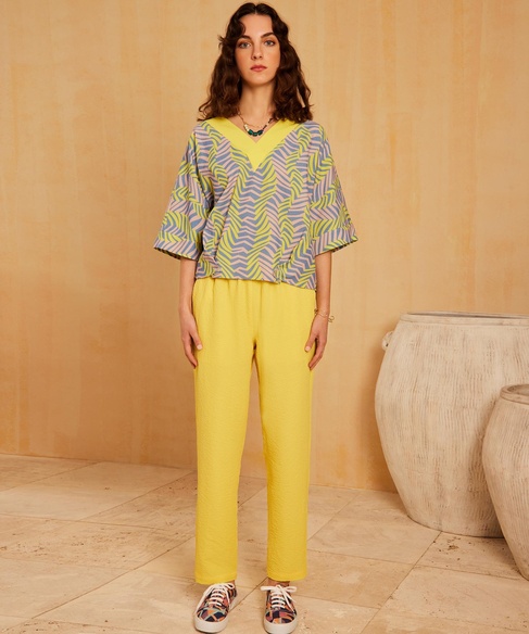  YARGICI Lastik Detaylı Pantolon