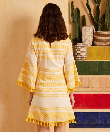  YARGICI Nakış Detaylı Elbise