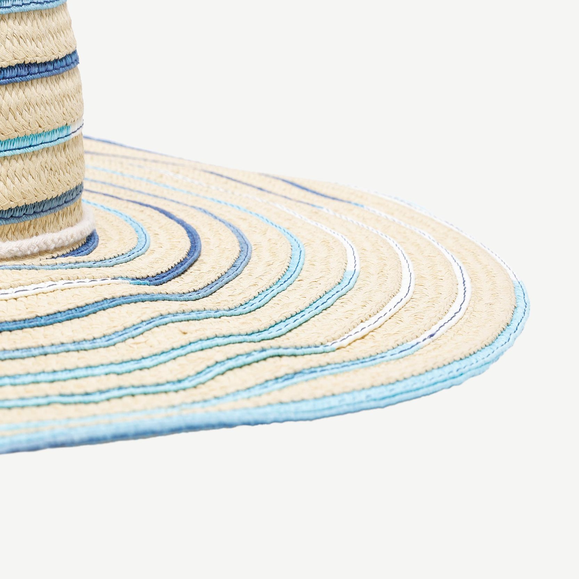 YARGICI Çizgili Hasır Şapka