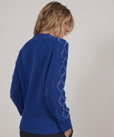  YARGICI Kontrast Detaylı Triko