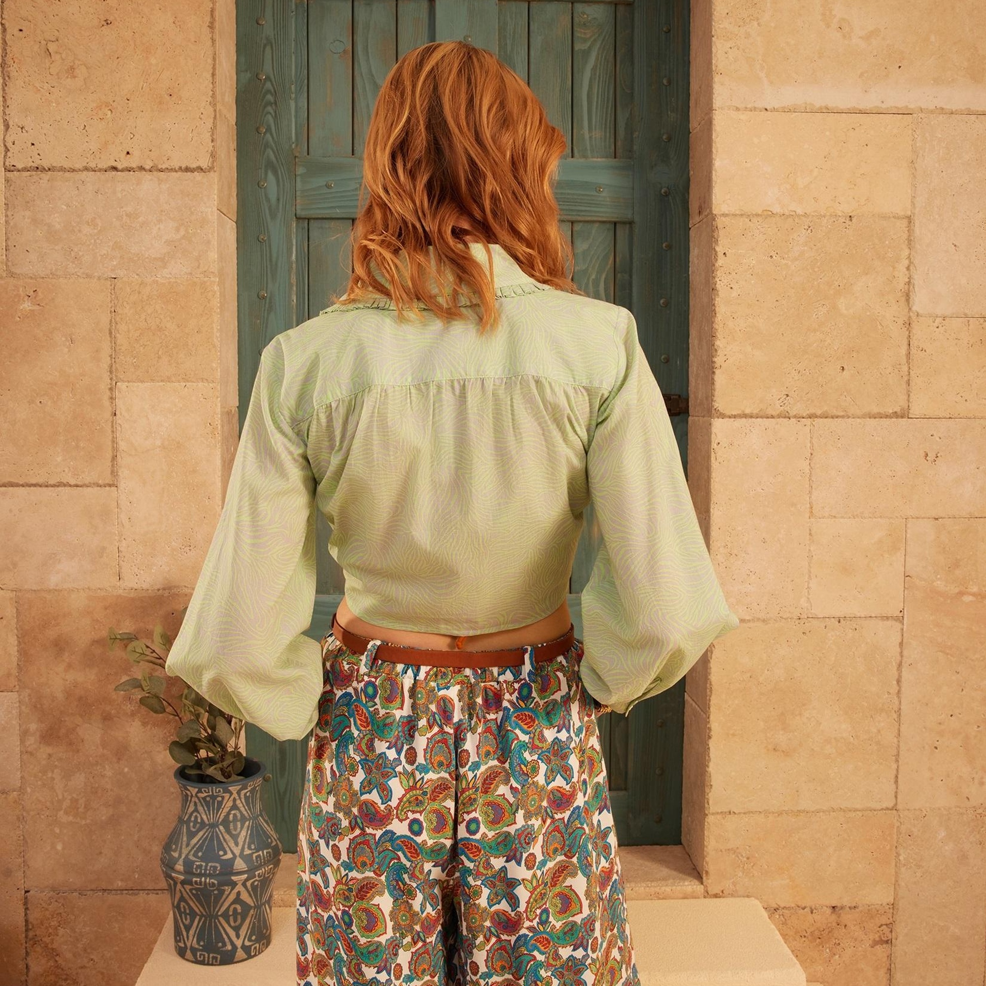 YARGICI Ön Beden Detaylı Bluz