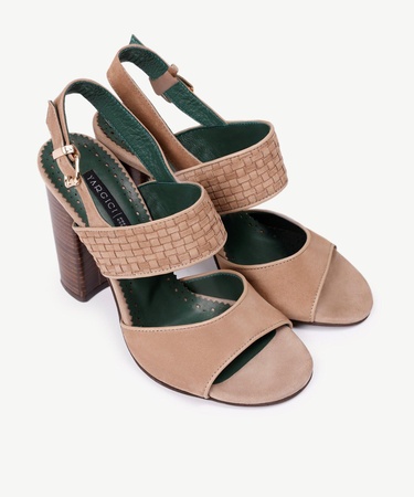  YARGICI Kösele Kaplama Yumuşak Deri Topuklu Ayakkabı