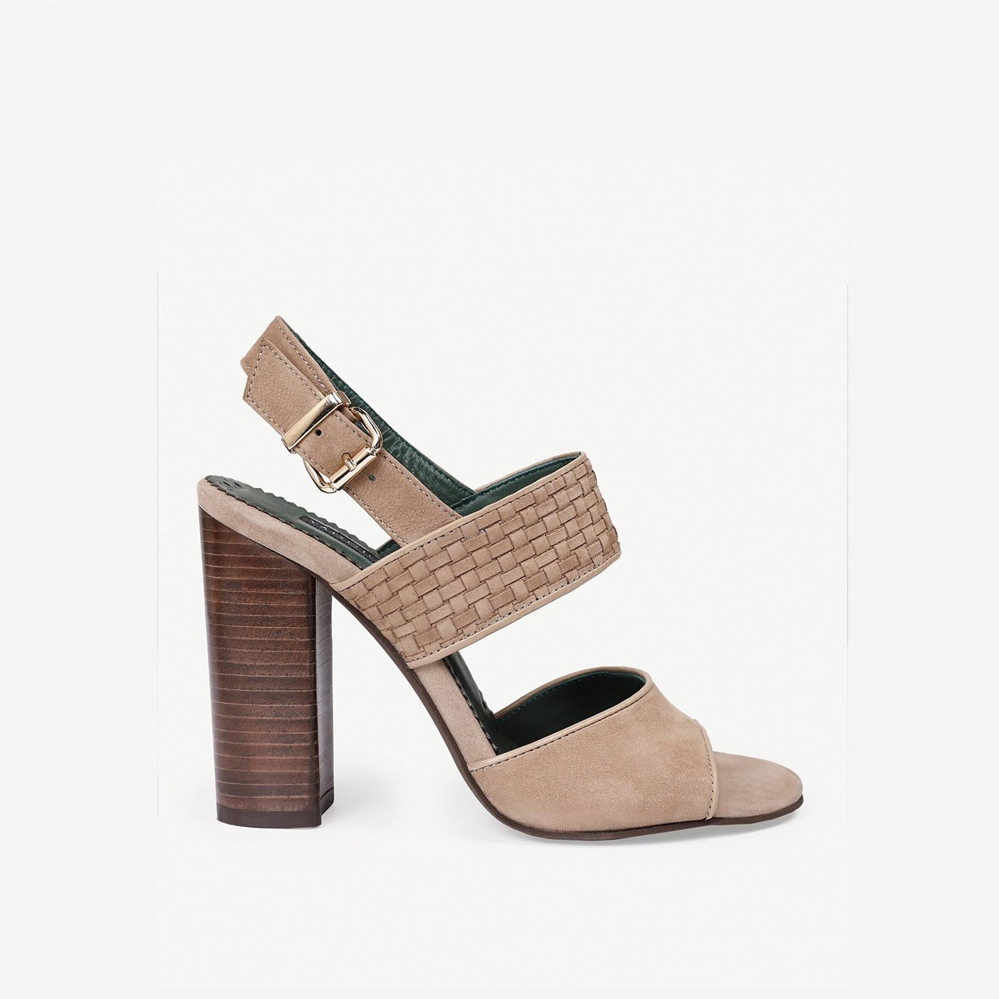 YARGICI Kösele Kaplama Yumuşak Deri Topuklu Ayakkabı