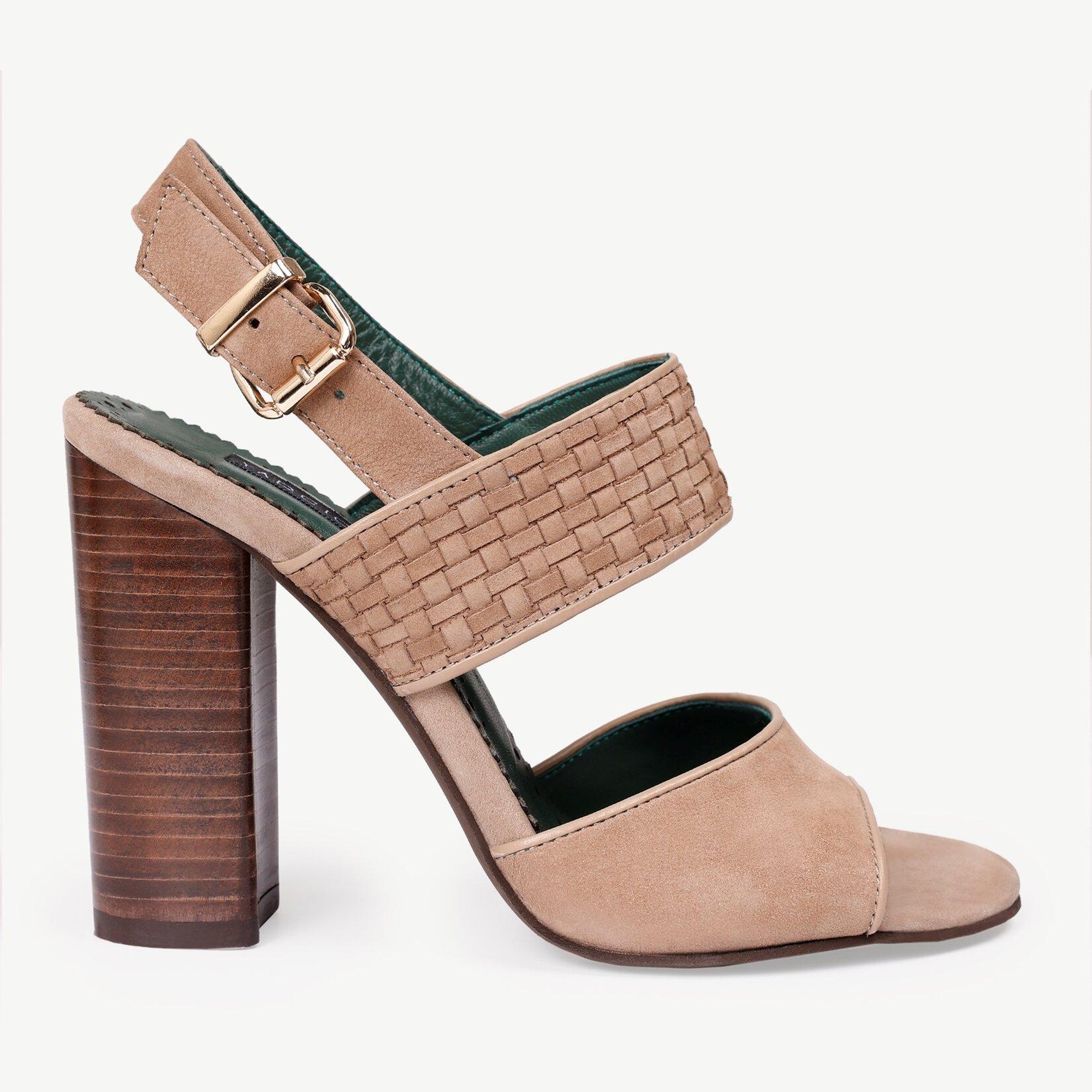 YARGICI Kösele Kaplama Yumuşak Deri Topuklu Ayakkabı