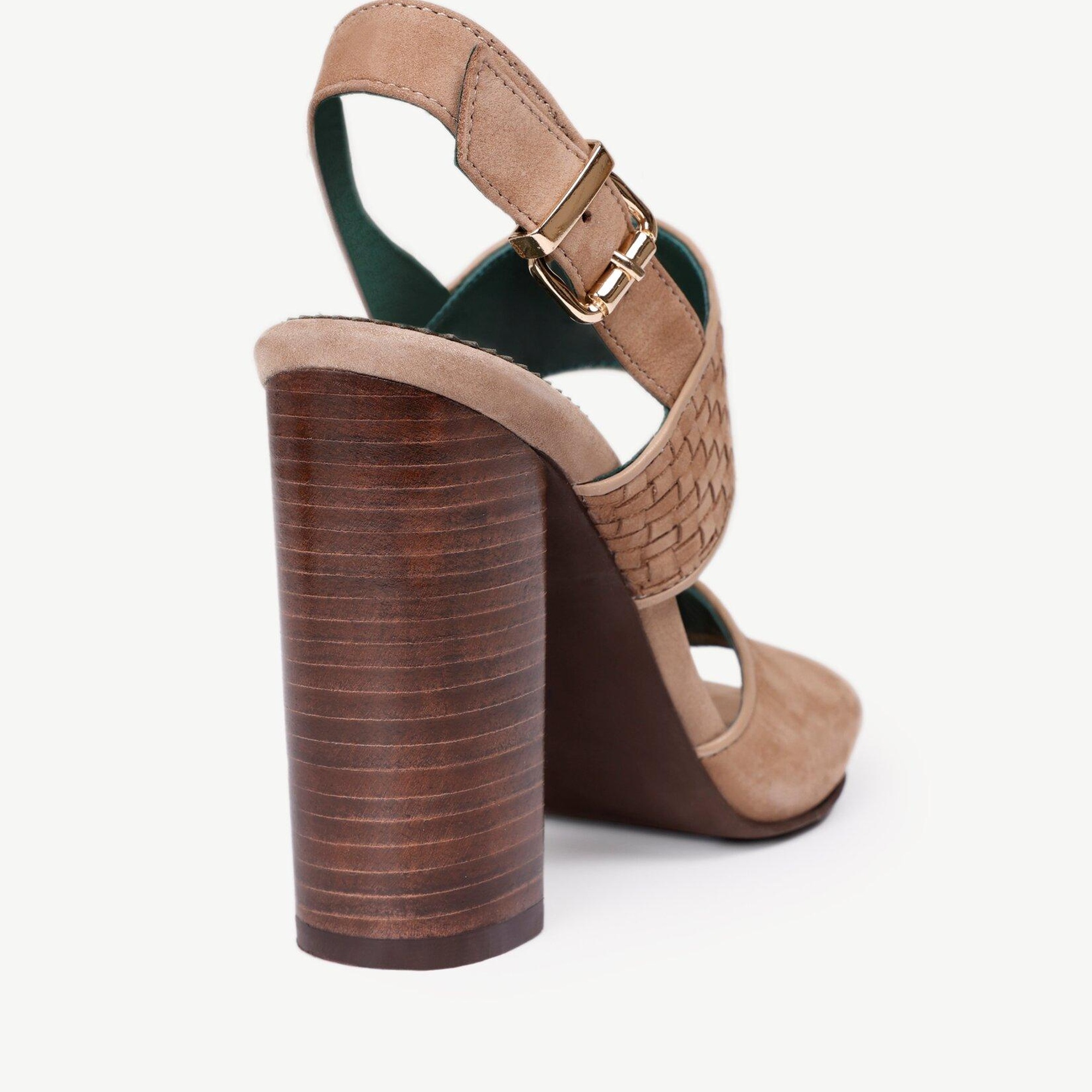 YARGICI Kösele Kaplama Yumuşak Deri Topuklu Ayakkabı