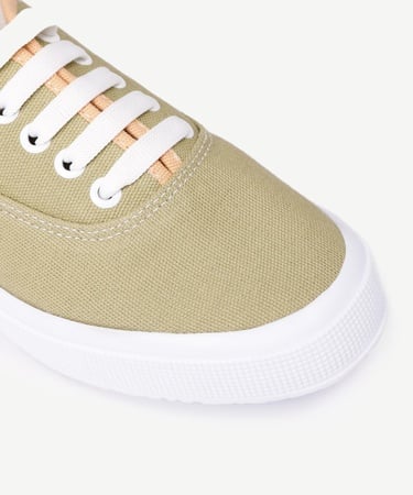  YARGICI Düz Renk Kumaş Sneaker