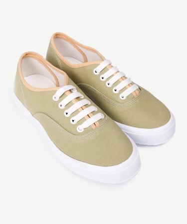  YARGICI Düz Renk Kumaş Sneaker