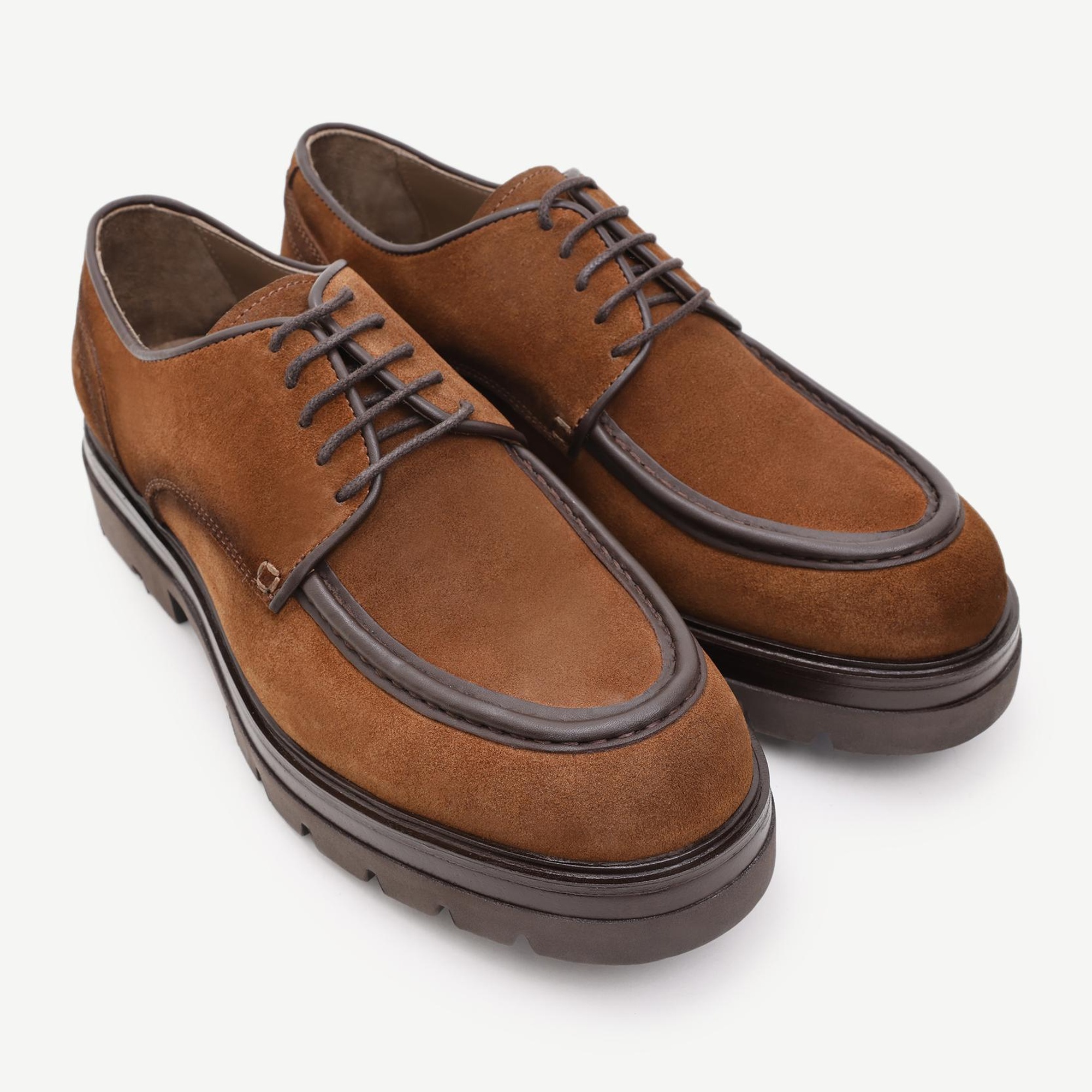 YARGICI Retro Görünümlü Bağlı Deri Ayakkabı