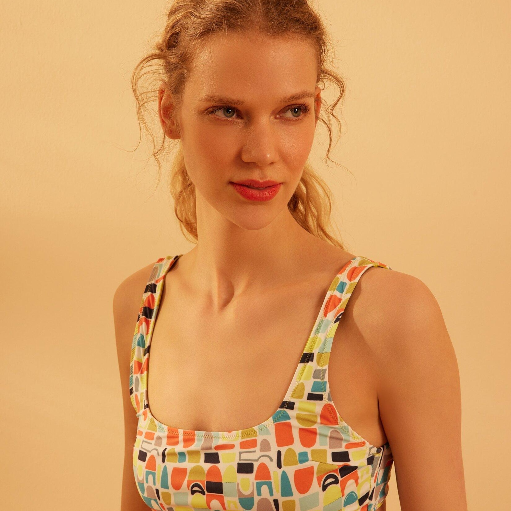 YARGICI Bağlama Detaylı Bikini Üstü