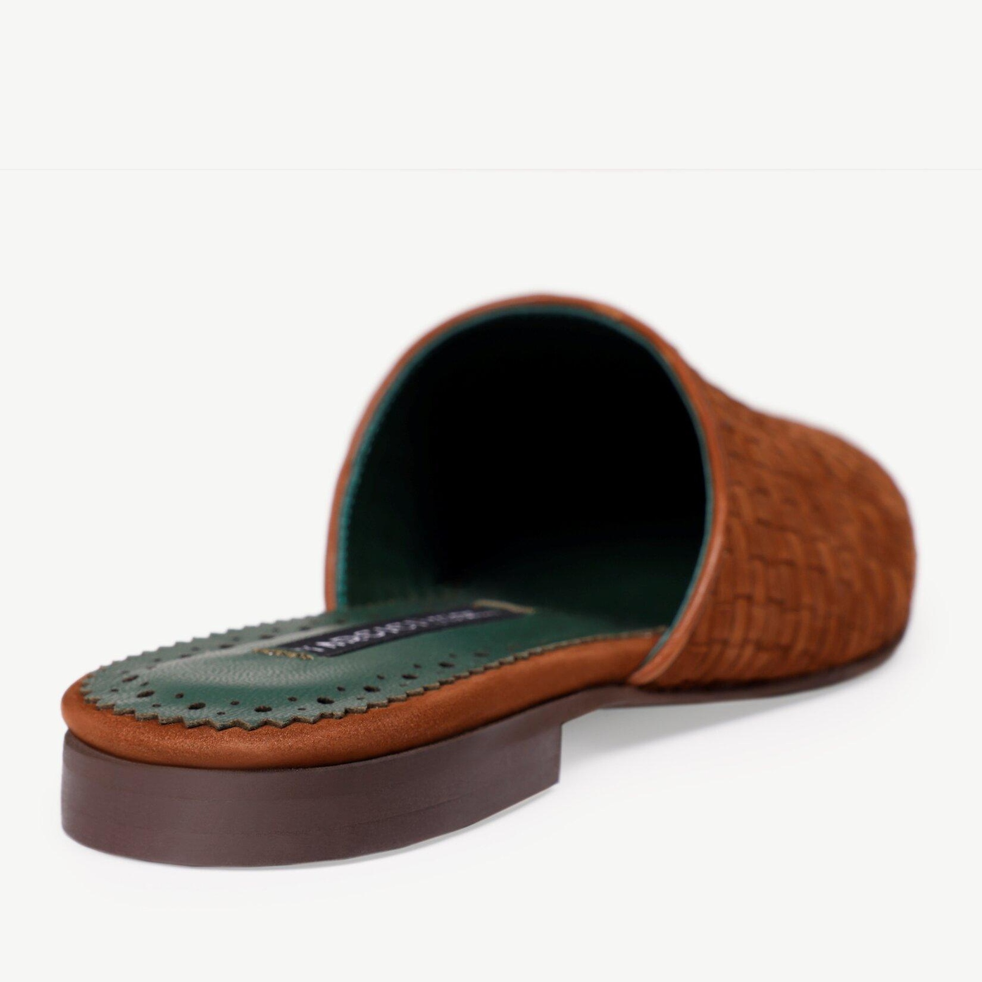 YARGICI Deri Örme Yumuşak Terlik