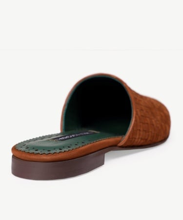  YARGICI Deri Örme Yumuşak Terlik