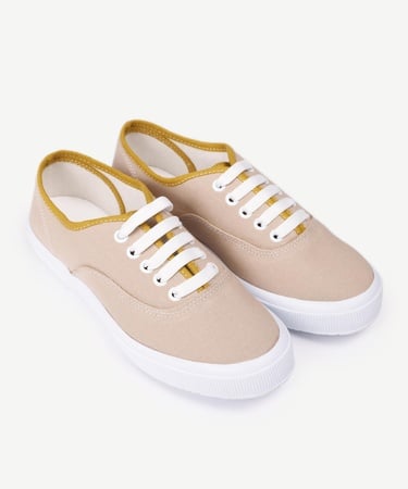  YARGICI Düz Renk Kumaş Sneaker