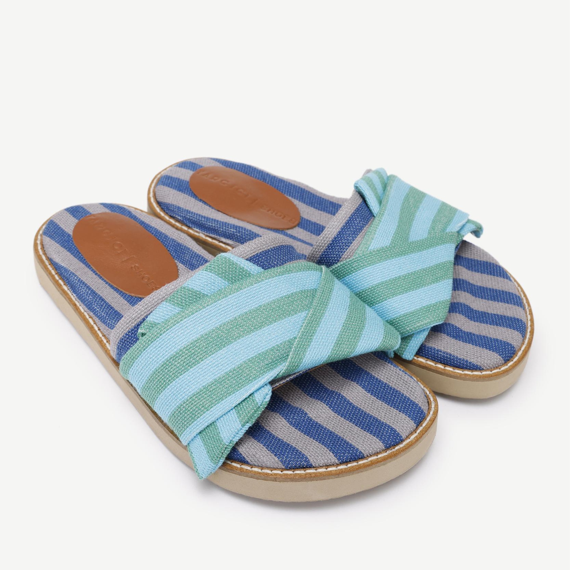 YARGICI Konforlu Çizgili Terlik