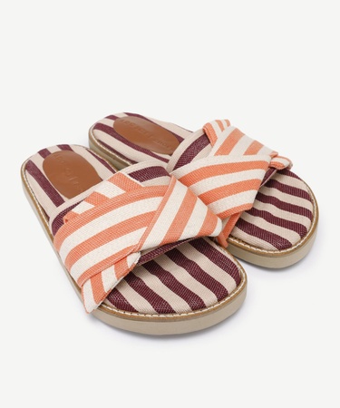  YARGICI Konforlu Çizgili Terlik