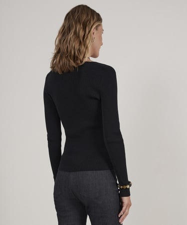  YARGICI V Yakalı Dikişsiz Triko