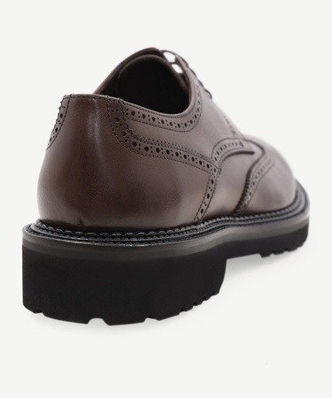  YARGICI Zımba Detaylı Deri Bağlı Ayakkabı