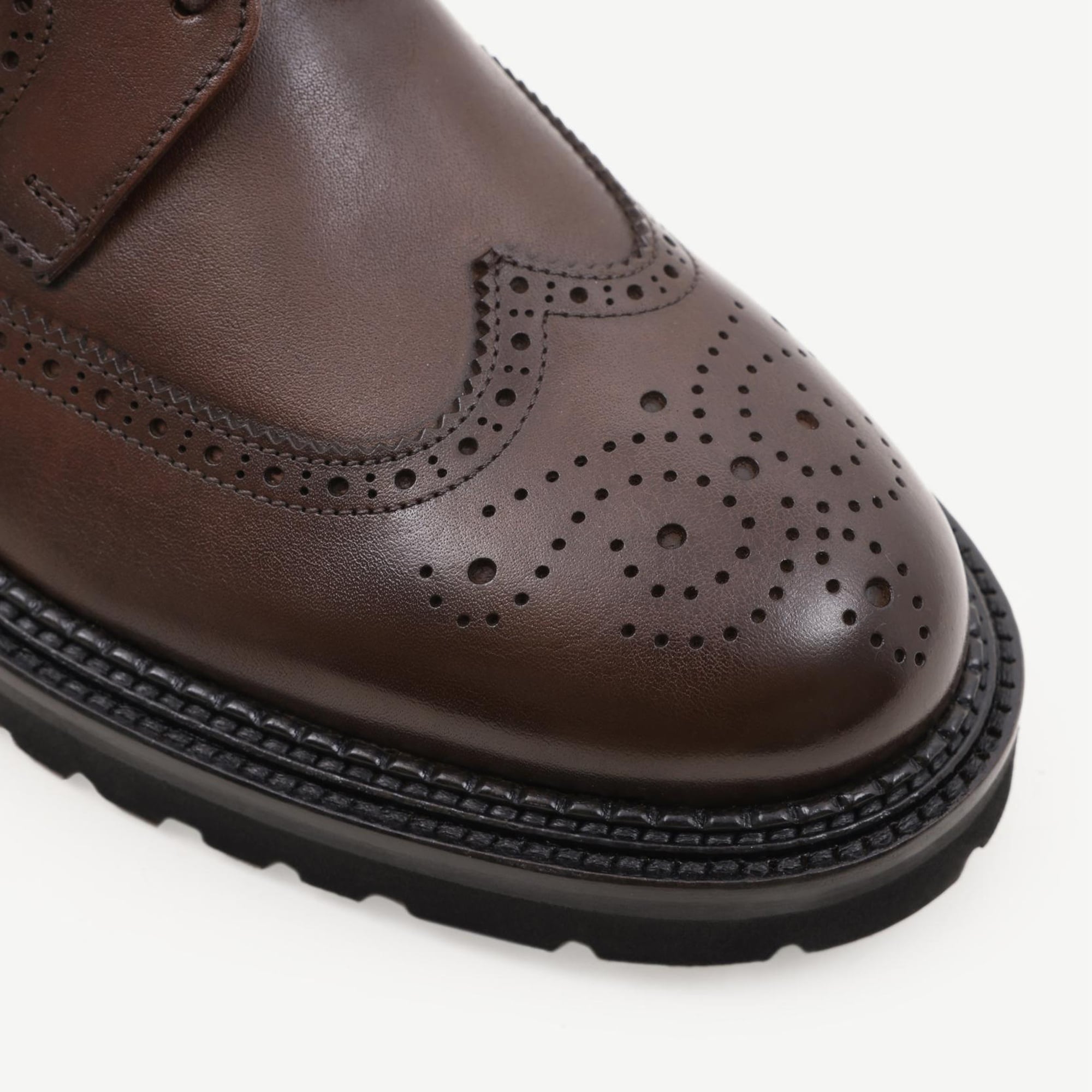 YARGICI Zımba Detaylı Deri Bağlı Ayakkabı