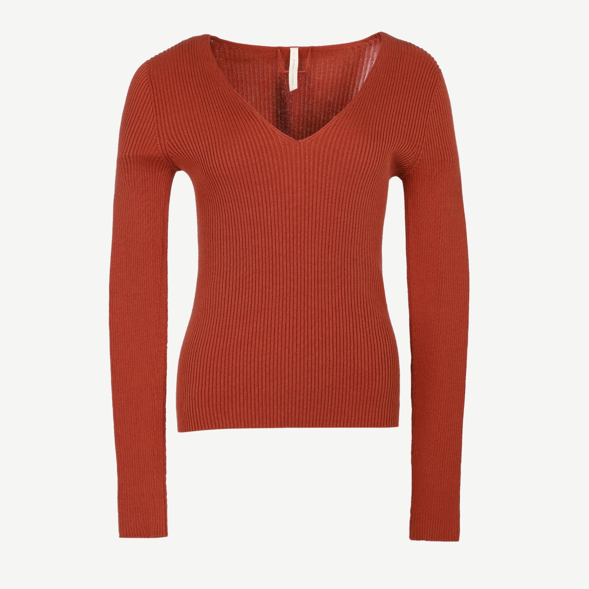 YARGICI V Yakalı Dikişsiz Triko