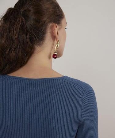  YARGICI V Yakalı Dikişsiz Triko