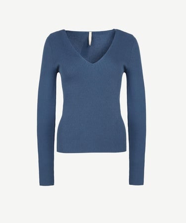  YARGICI V Yakalı Dikişsiz Triko