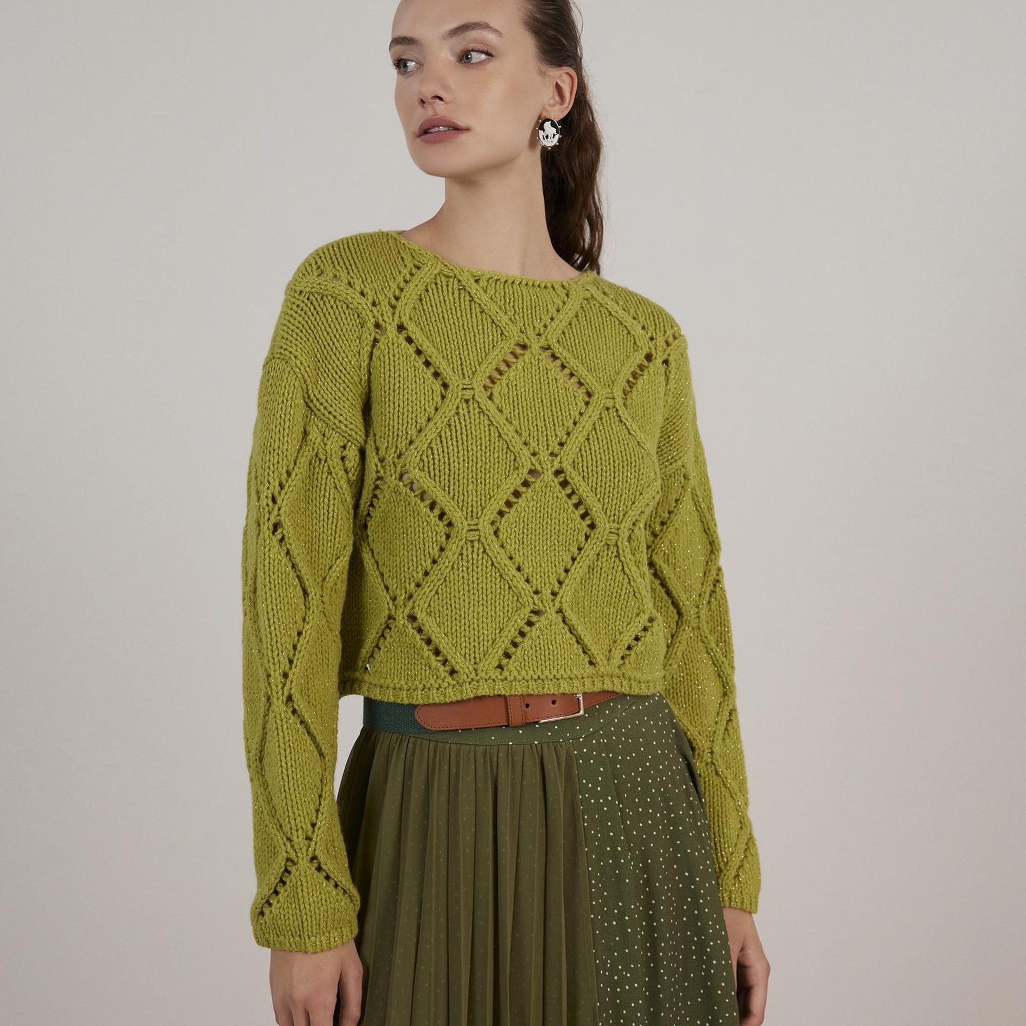 YARGICI Uzun Kollu Bisiklet Yakalı Triko