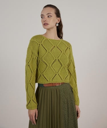  YARGICI Uzun Kollu Bisiklet Yakalı Triko