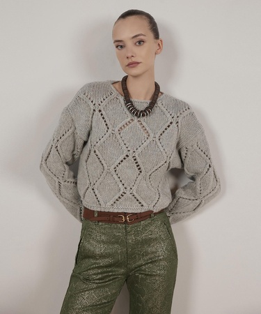  YARGICI Uzun Kollu Bisiklet Yakalı Triko