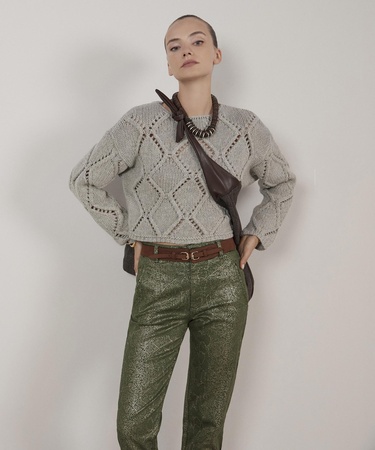  YARGICI Uzun Kollu Bisiklet Yakalı Triko