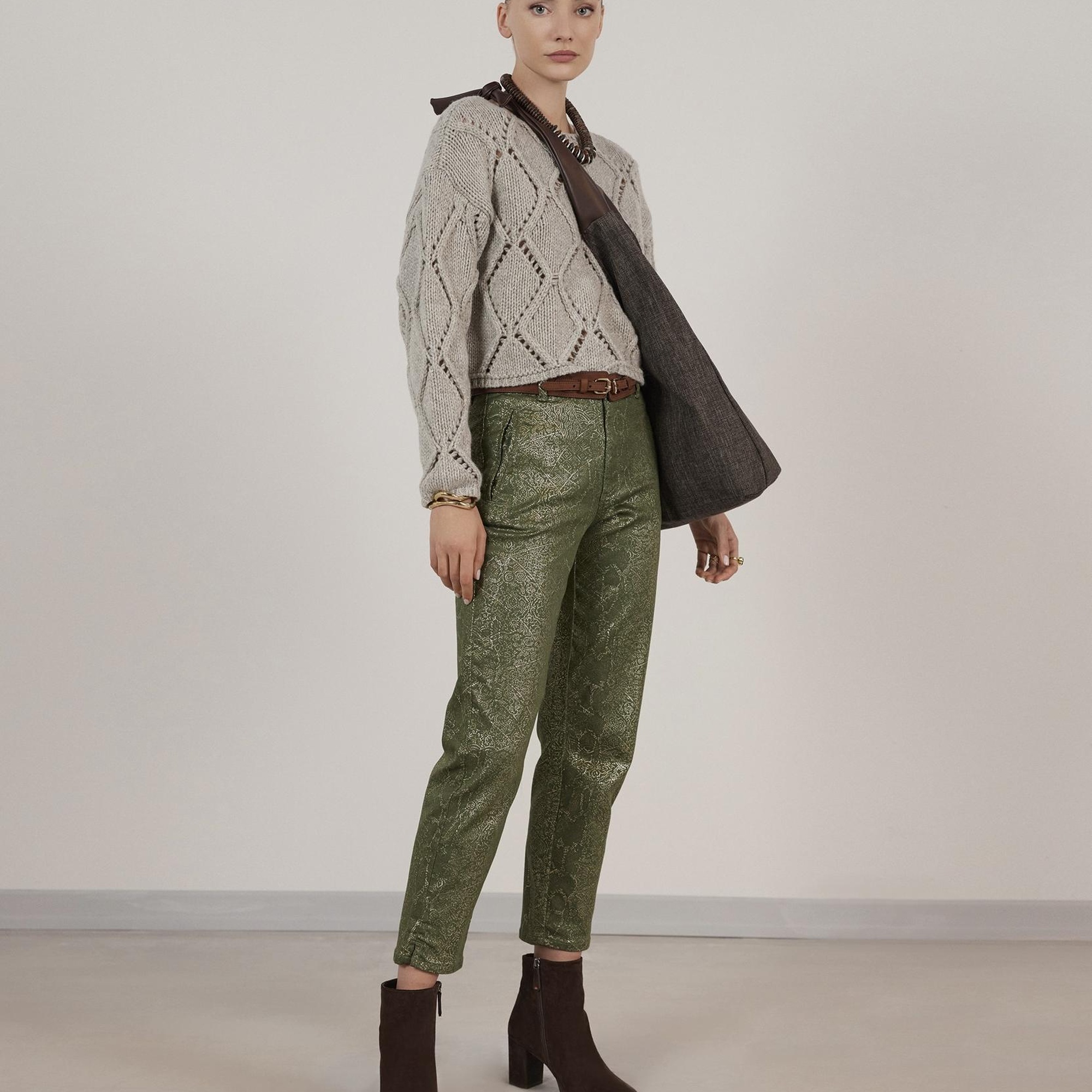 YARGICI Uzun Kollu Bisiklet Yakalı Triko