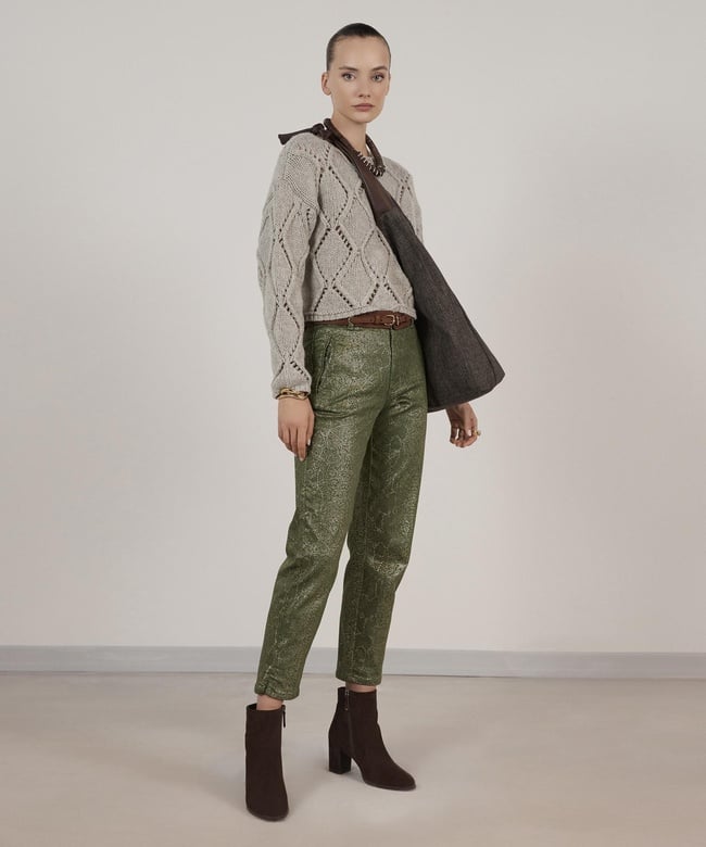  YARGICI Uzun Kollu Bisiklet Yakalı Triko