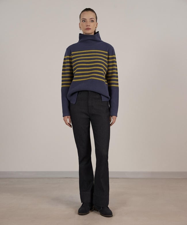  YARGICI Yırtmaç Detaylı Kazak