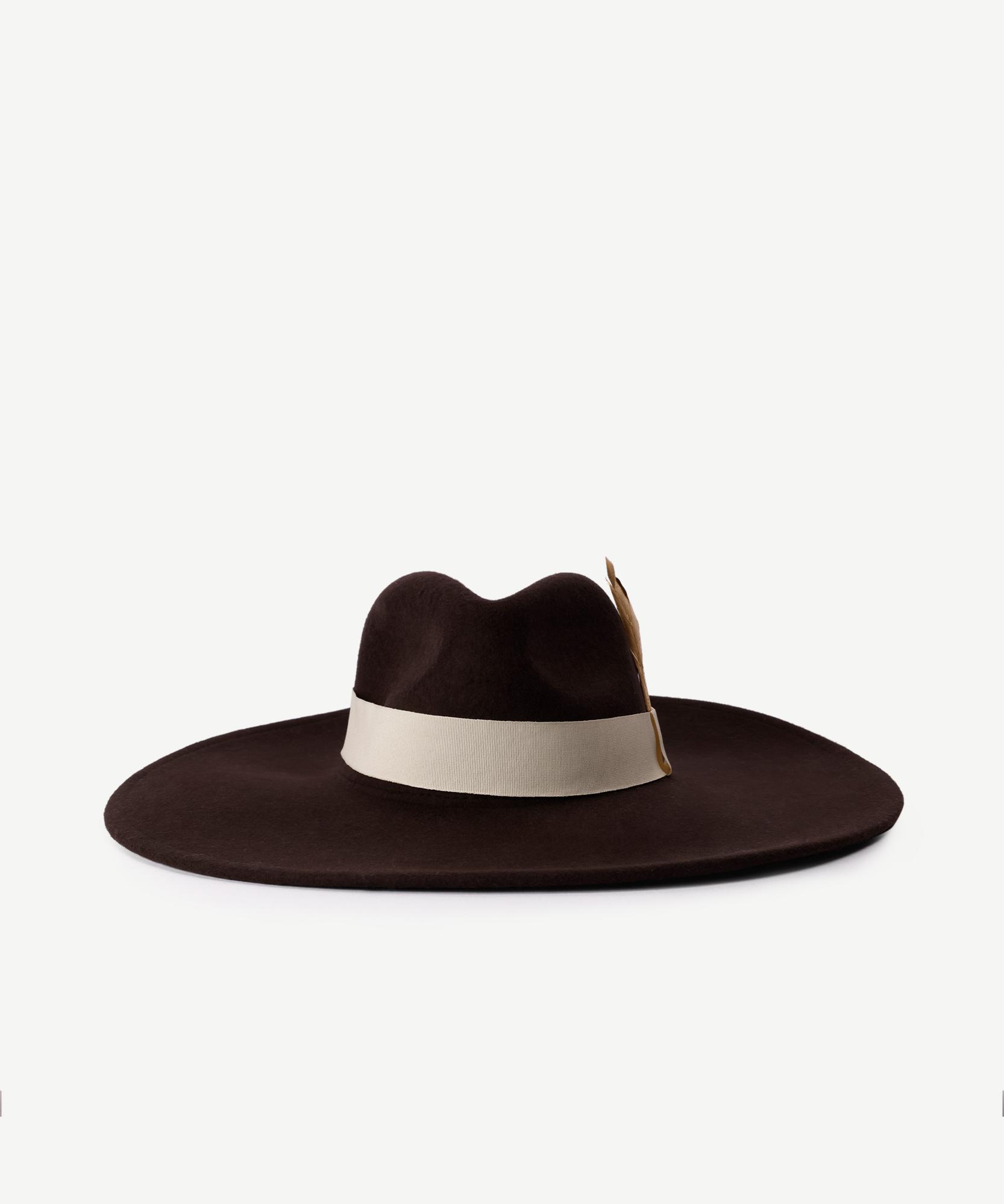  YARGICI Tüy Detaylı Klasik Şapka