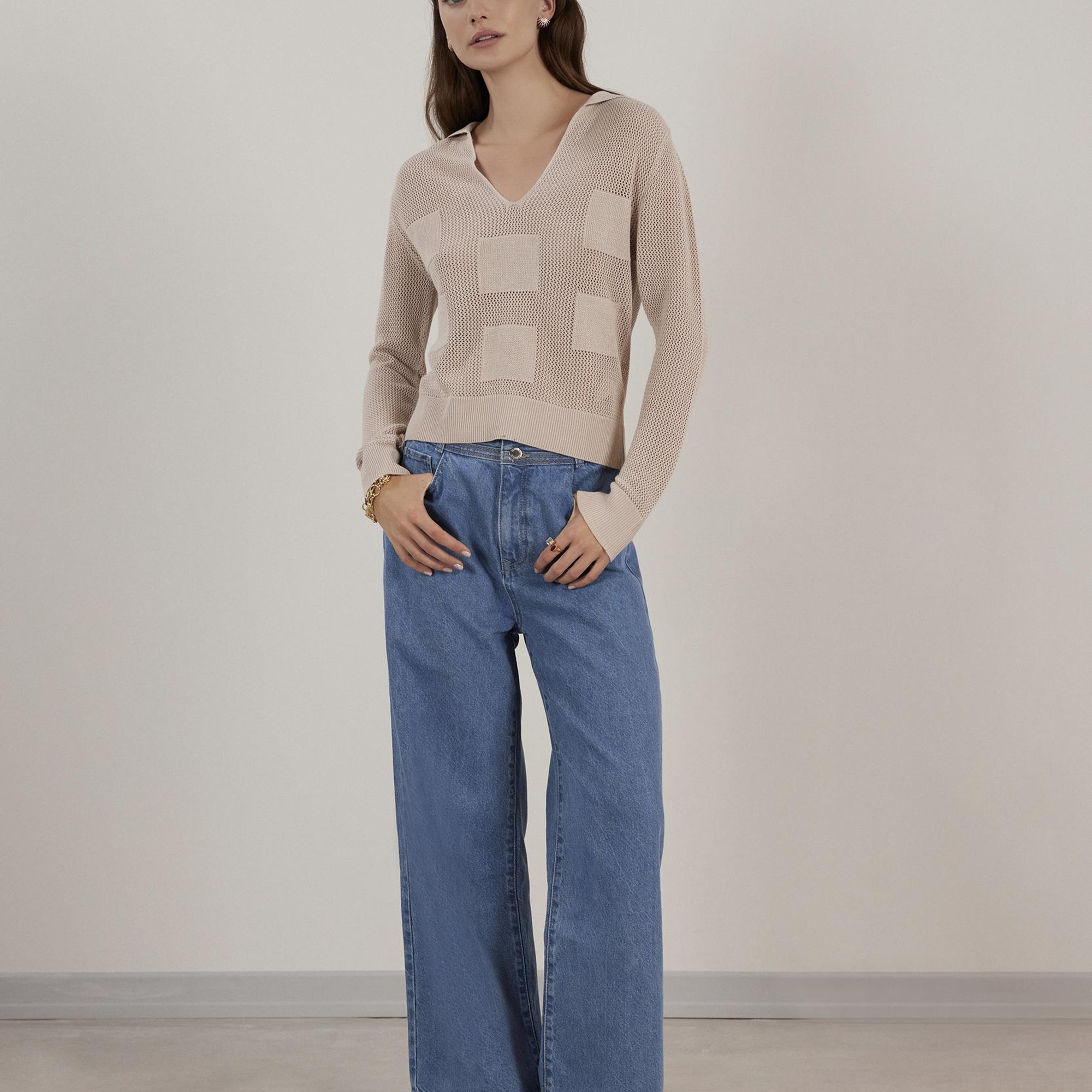 YARGICI Kemer Detaylı Denim Pantolon